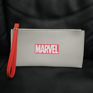 Marvel Gray Wristlet with Red Strap